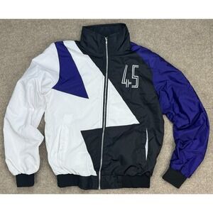 Laced Up By Sneak Gallery Rare #45 Jordan Space Jam Windbreaker Jacket Size M